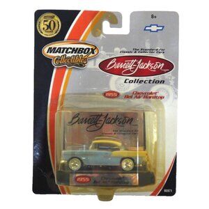 MATCHBOX Barrett Jackson blue 1955 Chevrolet Bel Air Hardtop die cast car NEW